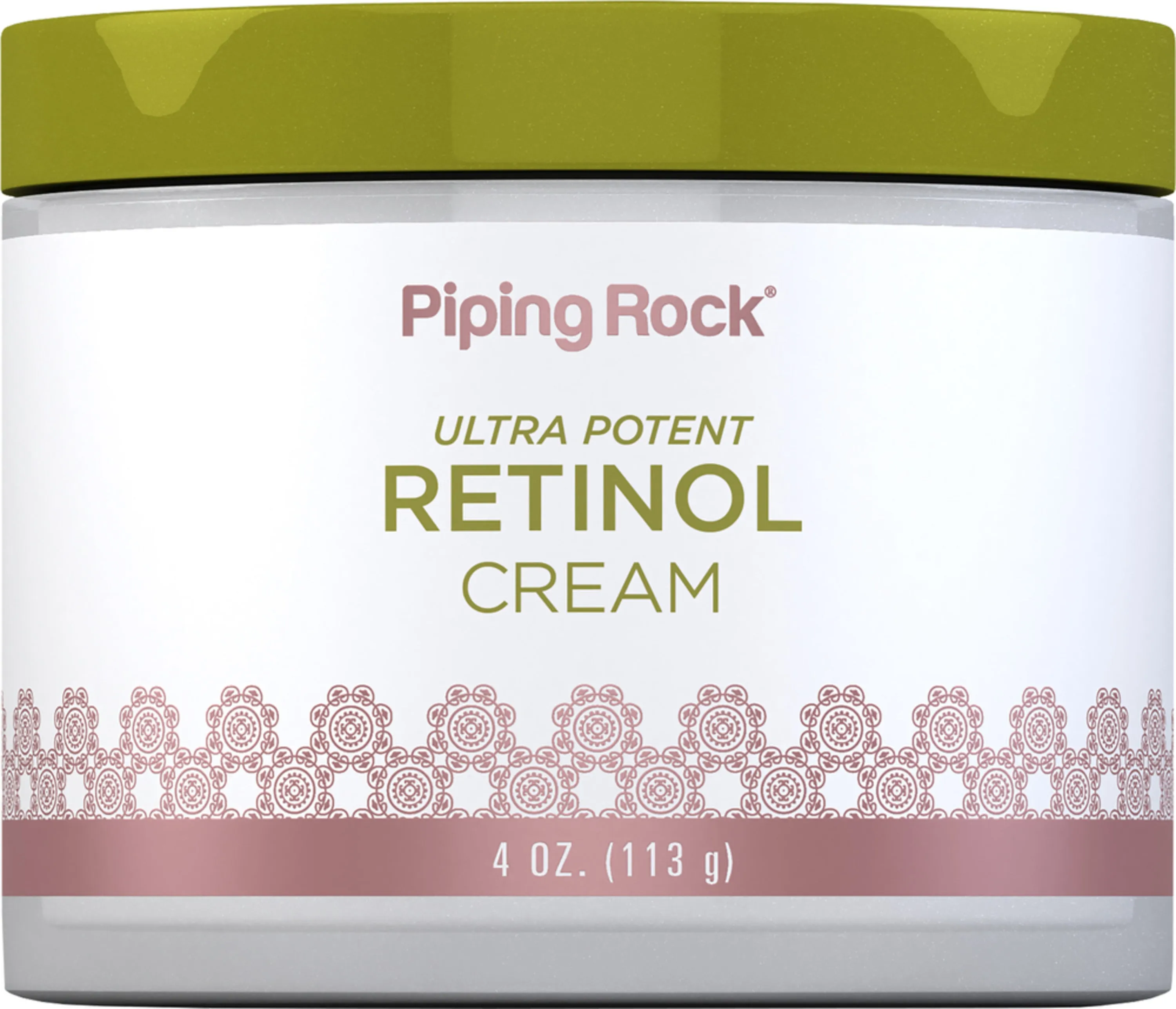 Retinol Cream (Ultra Potent Vitamin A Cream), 400,000 IU per Jar IU, 4 oz (113 g) Jar