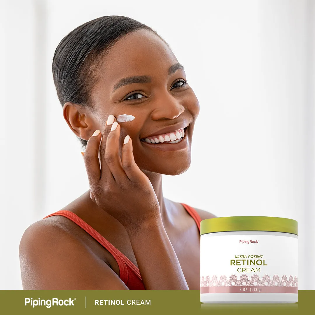 Retinol Cream (Ultra Potent Vitamin A Cream), 400,000 IU per Jar IU, 4 oz (113 g) Jar
