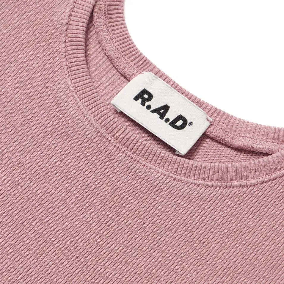 RIB TEE DULL PINK