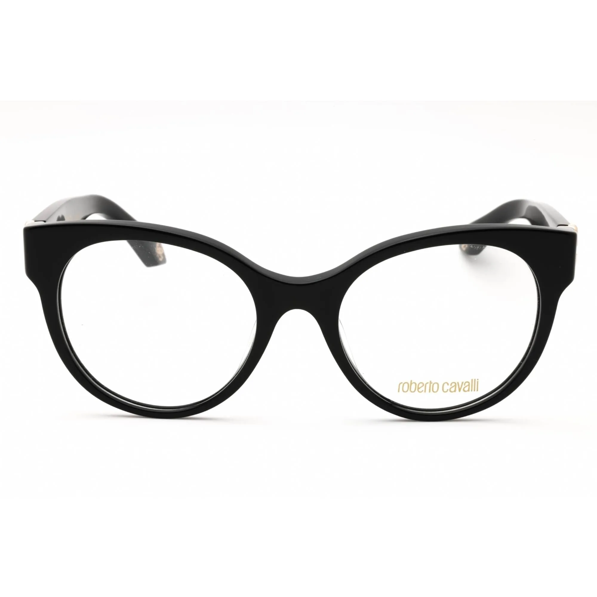 Roberto Cavalli Women's Eyeglasses - Black Acetate Cat Eye Full Rim | VRC027M 0700