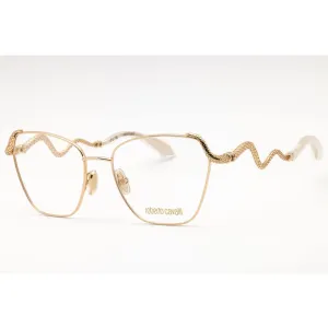 Roberto Cavalli Women's Eyeglasses - Rose Gold Metal Cat Eye Full Rim | VRC021M 0300