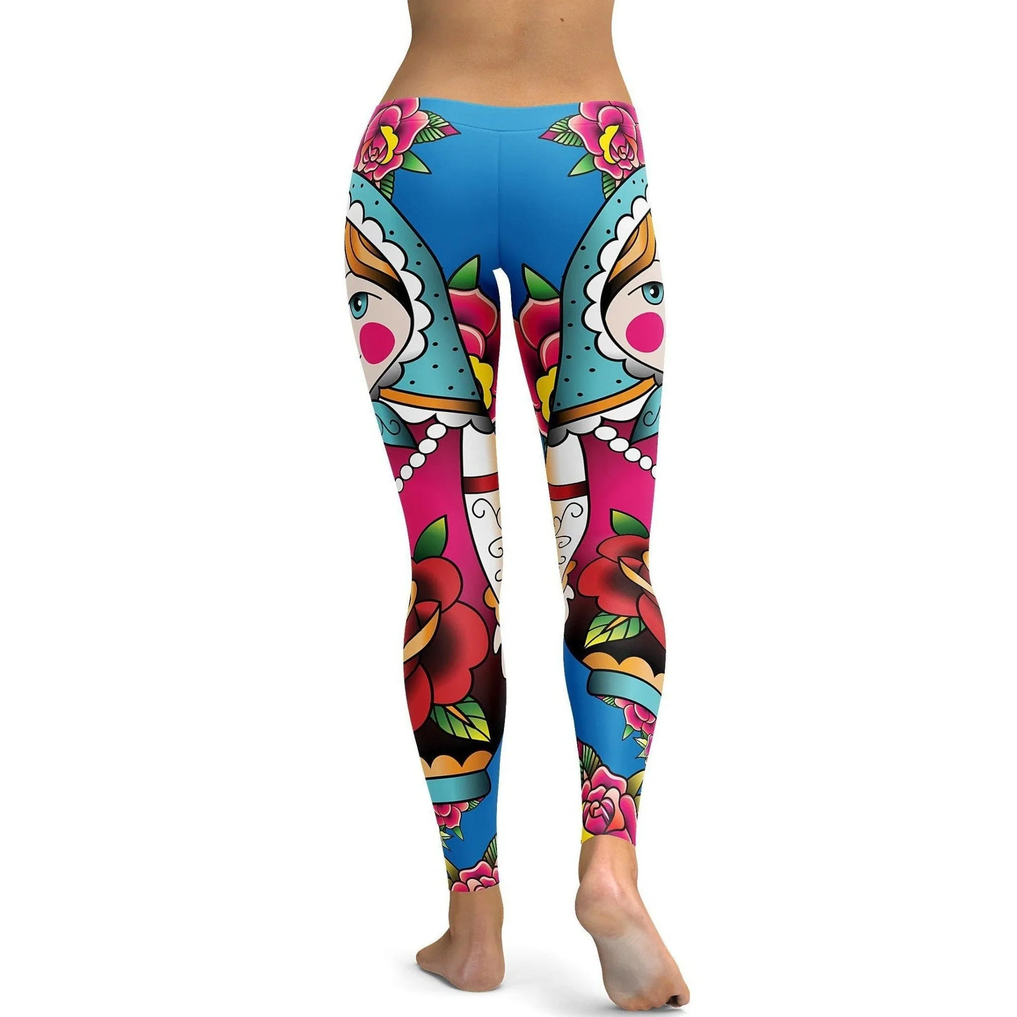 Russian Matryoshka Doll Leggings