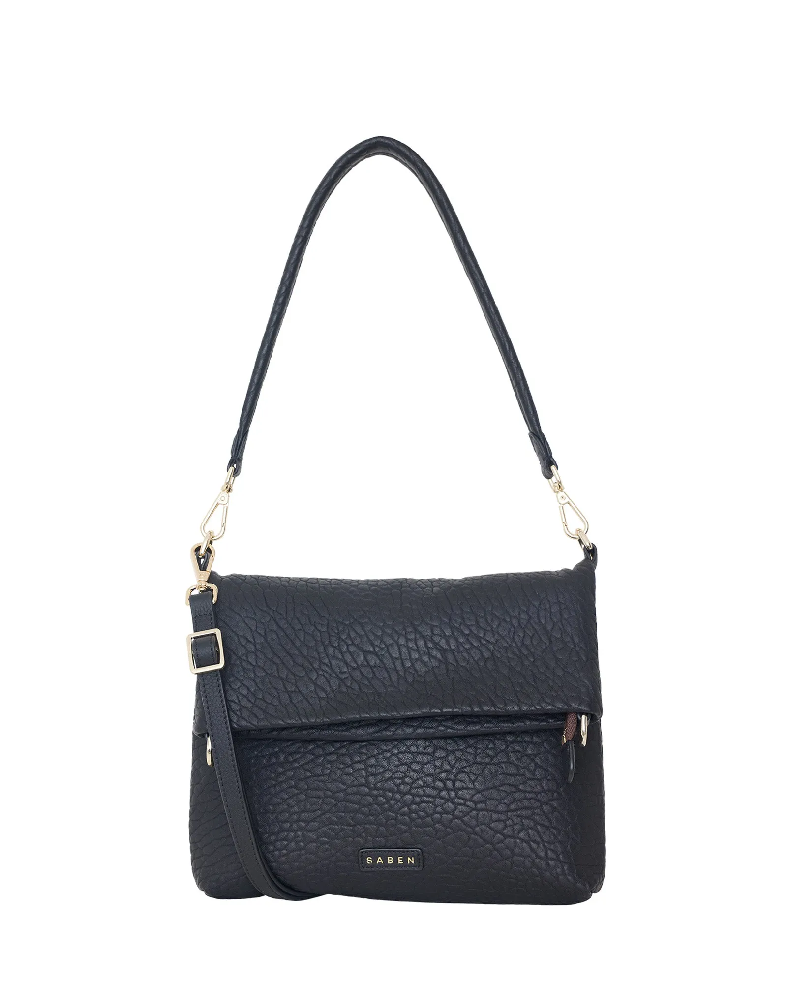 Saben Daria Shoulder Bag Black Bubble