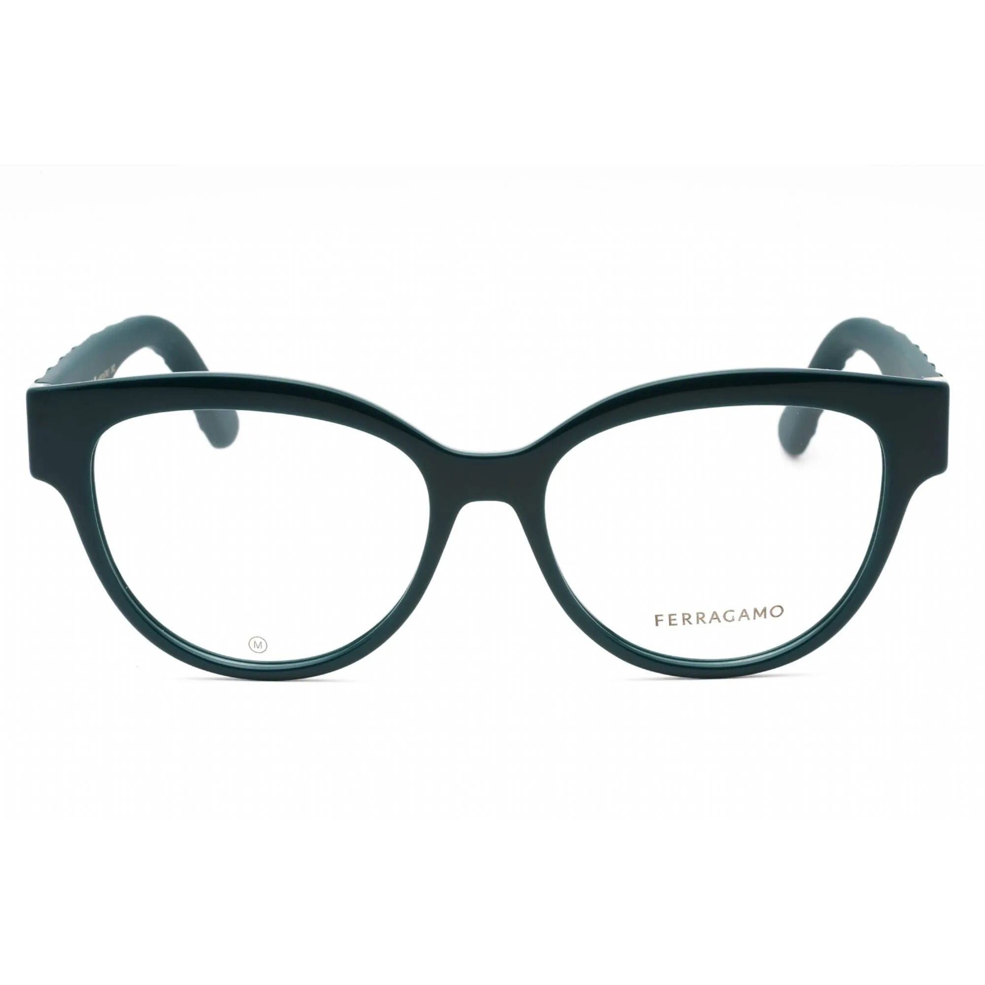 Salvatore Ferragamo Women's Eyeglasses - Petrol Cat Eye Full Rim Frame | SF2957EN 321
