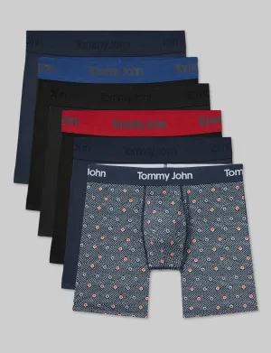 Second Skin Mid-Length Boxer Brief 6" (6-Pack)