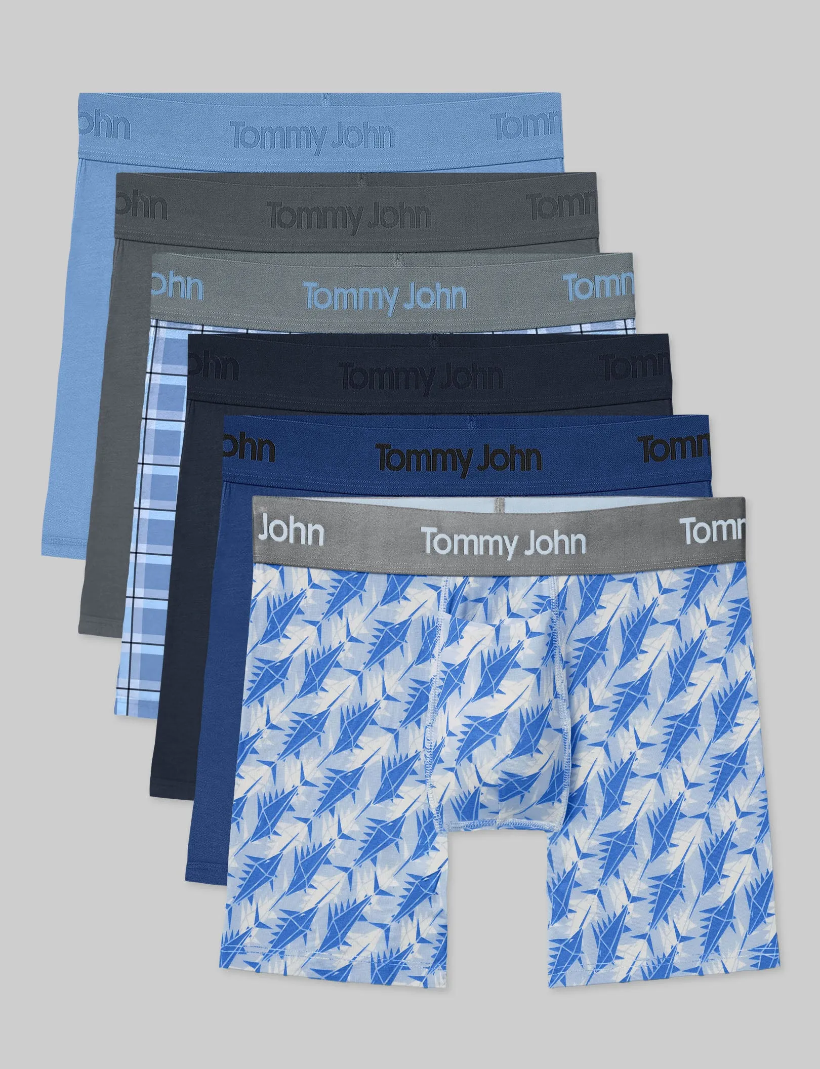 Second Skin Mid-Length Boxer Brief 6" (6-Pack)