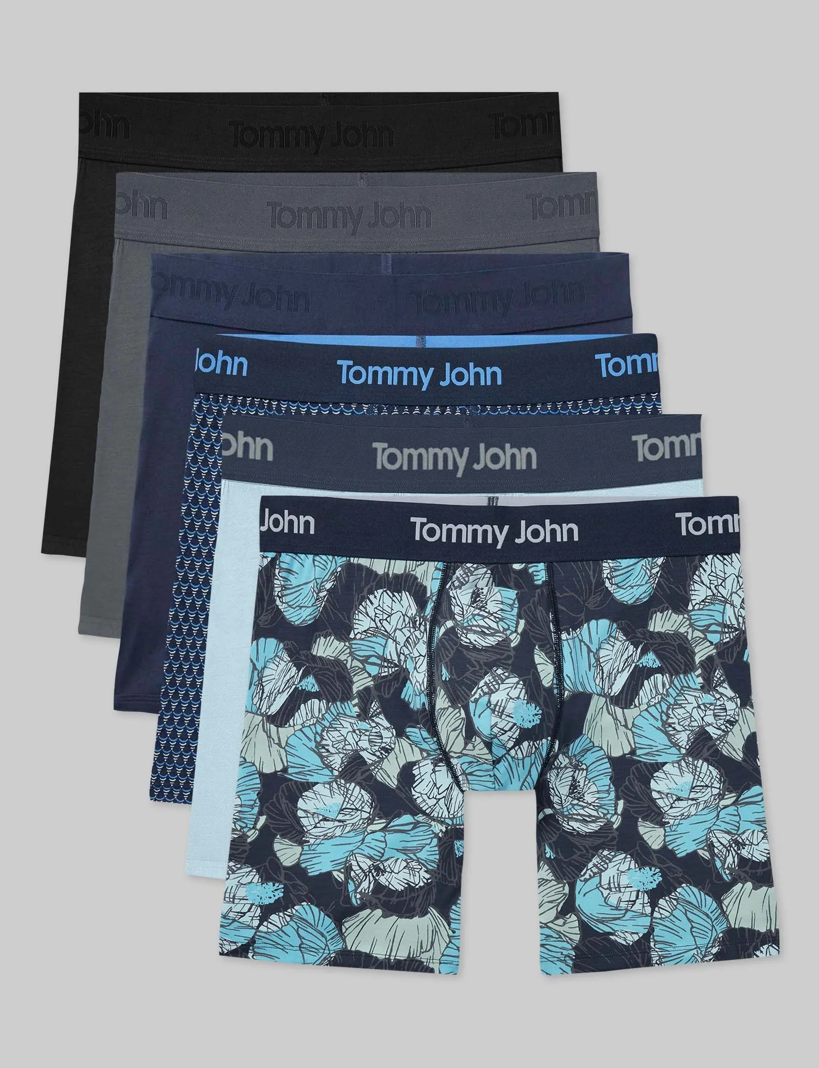 Second Skin Mid-Length Boxer Brief 6" (6-Pack)