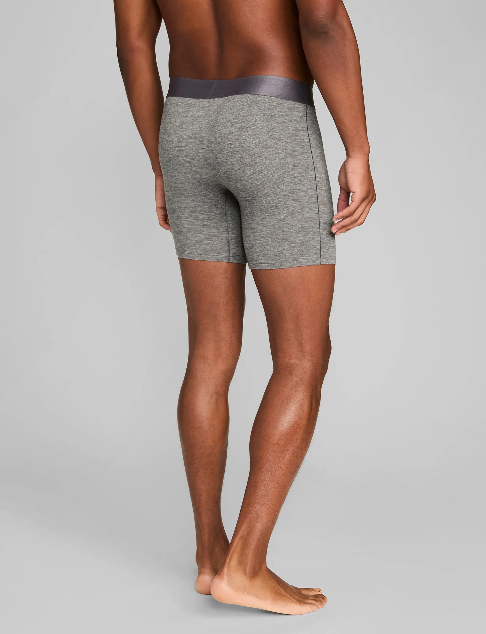 Second Skin Mid-Length Boxer Brief 6"