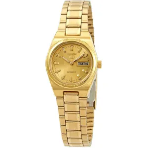 Seiko Women's Automatic Watch - Series 5 Power Reserve Yellow Gold Bracelet | SYM600