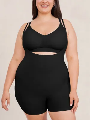 Shapermint Essentials Open Bust Short Bodysuit