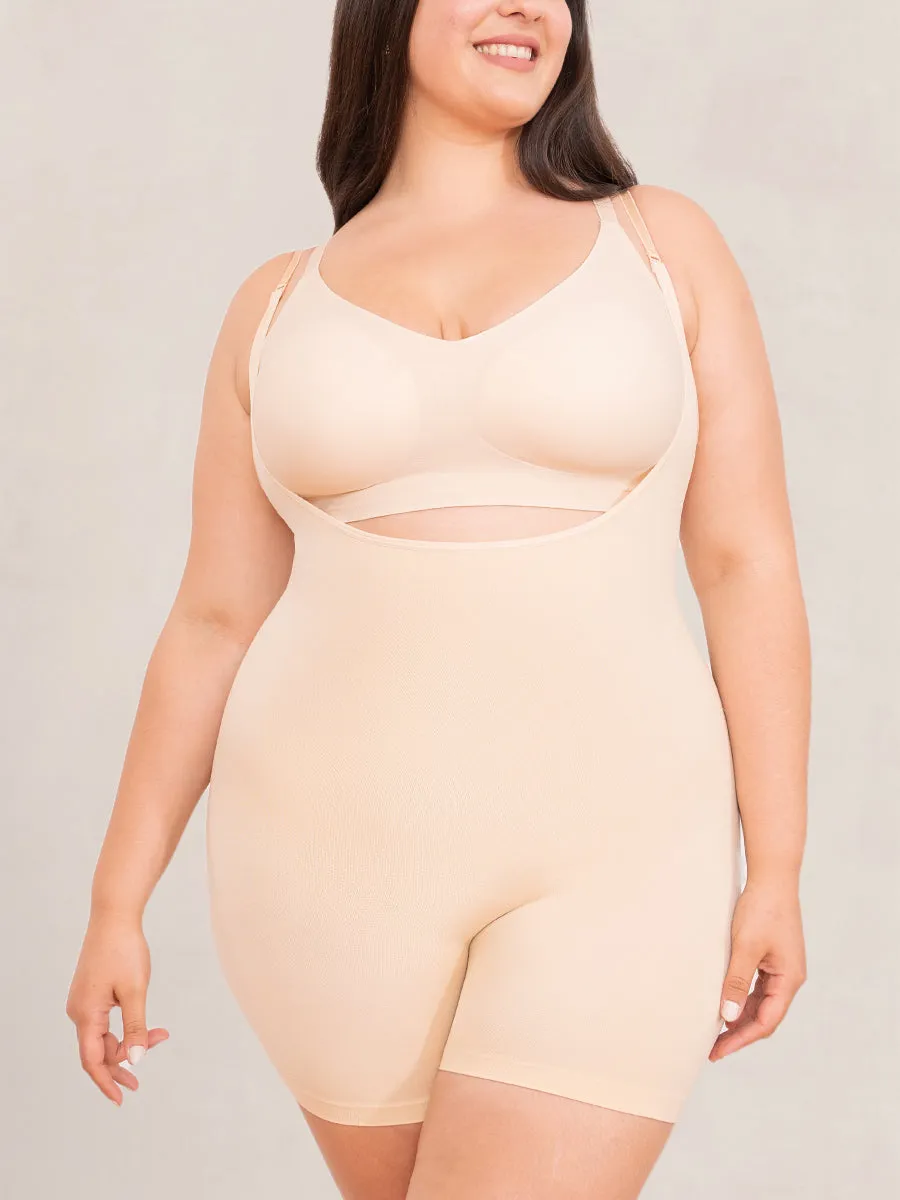 Shapermint Essentials Open Bust Short Bodysuit