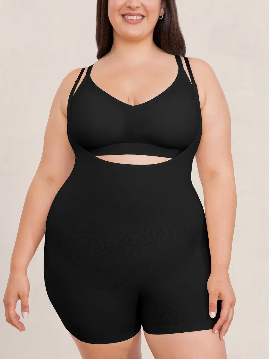Shapermint Essentials Open Bust Short Bodysuit