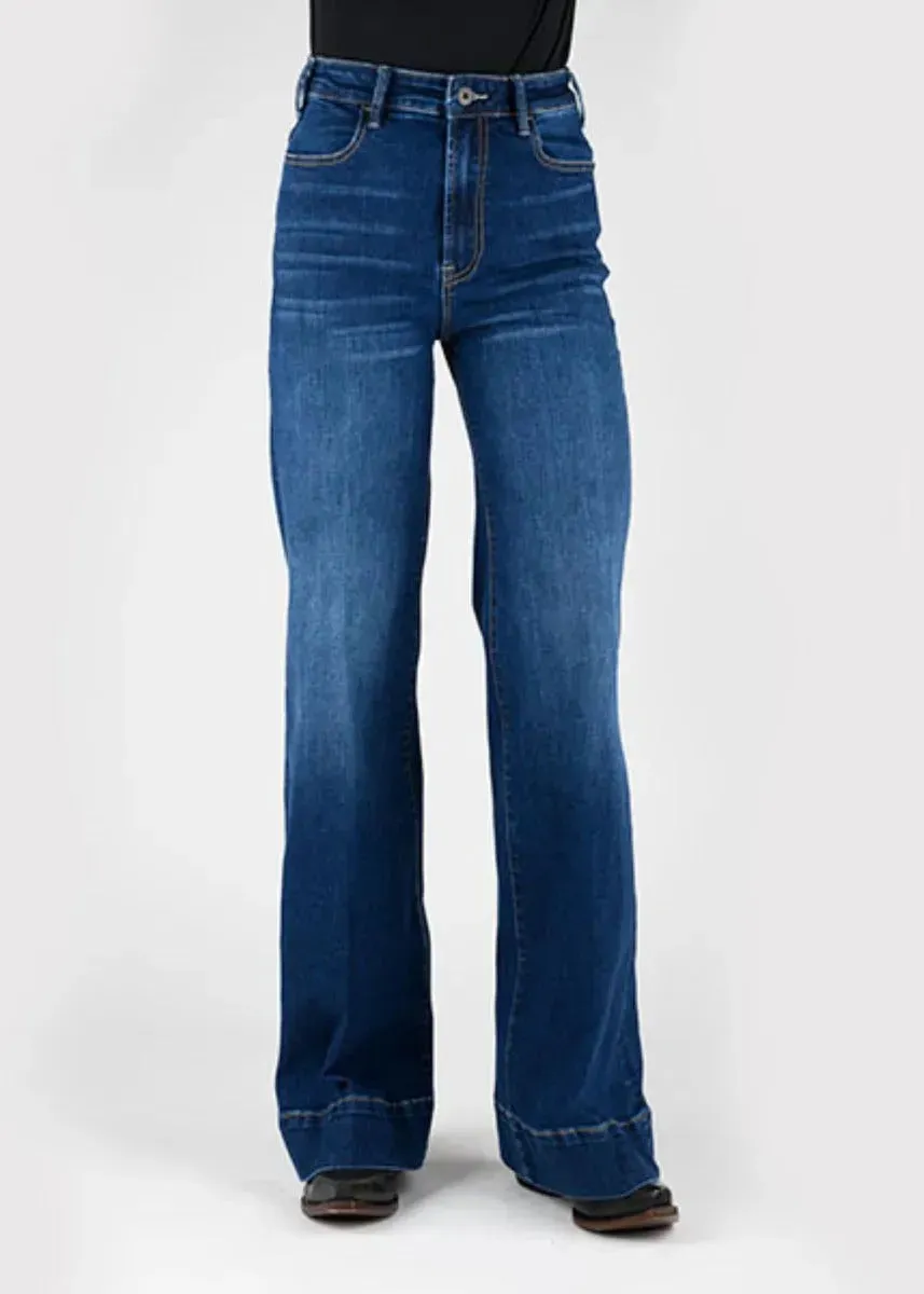 Stetson 751 Wide Leg High Rise (Dark Wash) - Women's Jeans (Closeout)