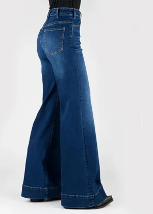 Stetson 751 Wide Leg High Rise (Dark Wash) - Women's Jeans (Closeout)