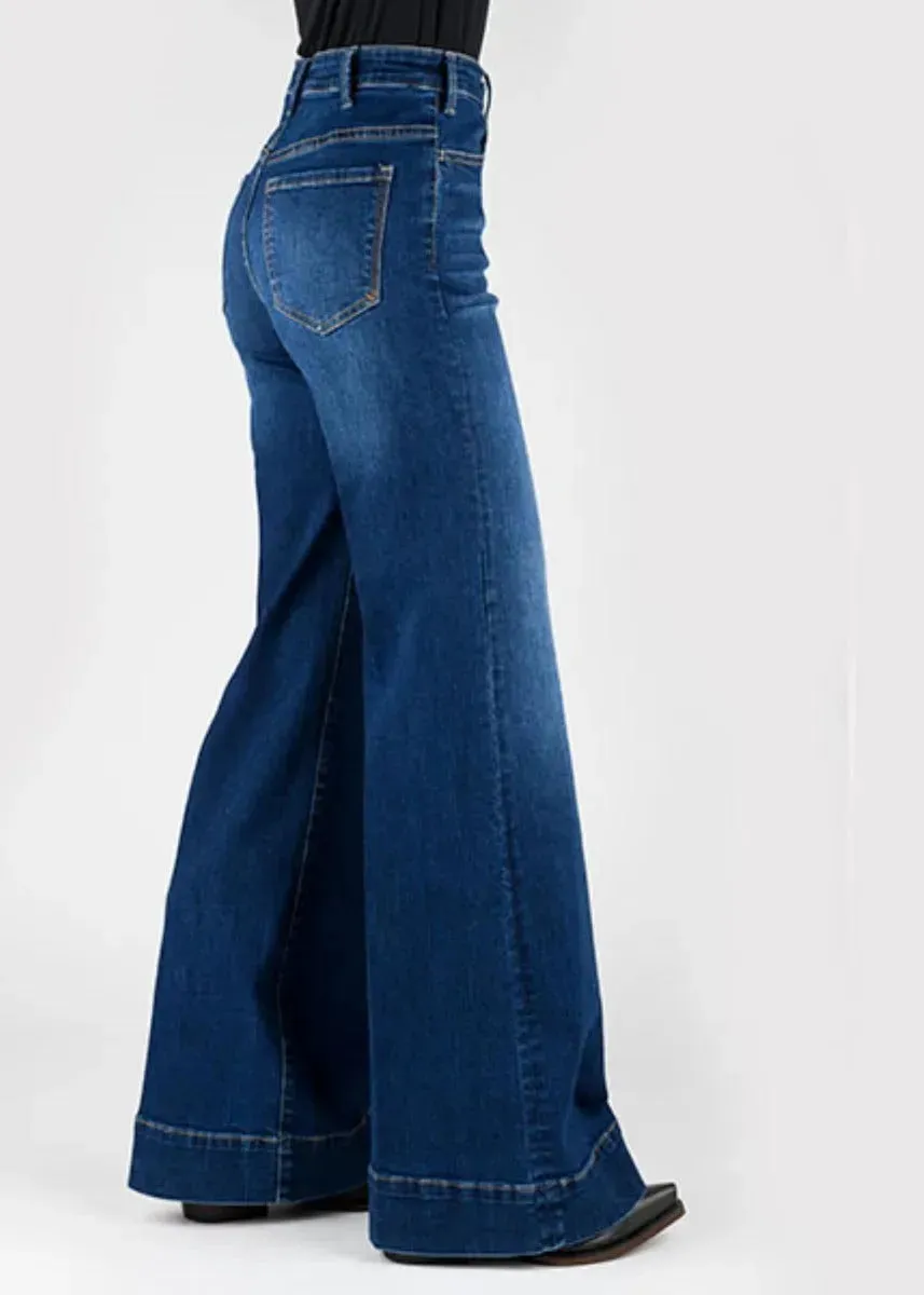 Stetson 751 Wide Leg High Rise (Dark Wash) - Women's Jeans (Closeout)