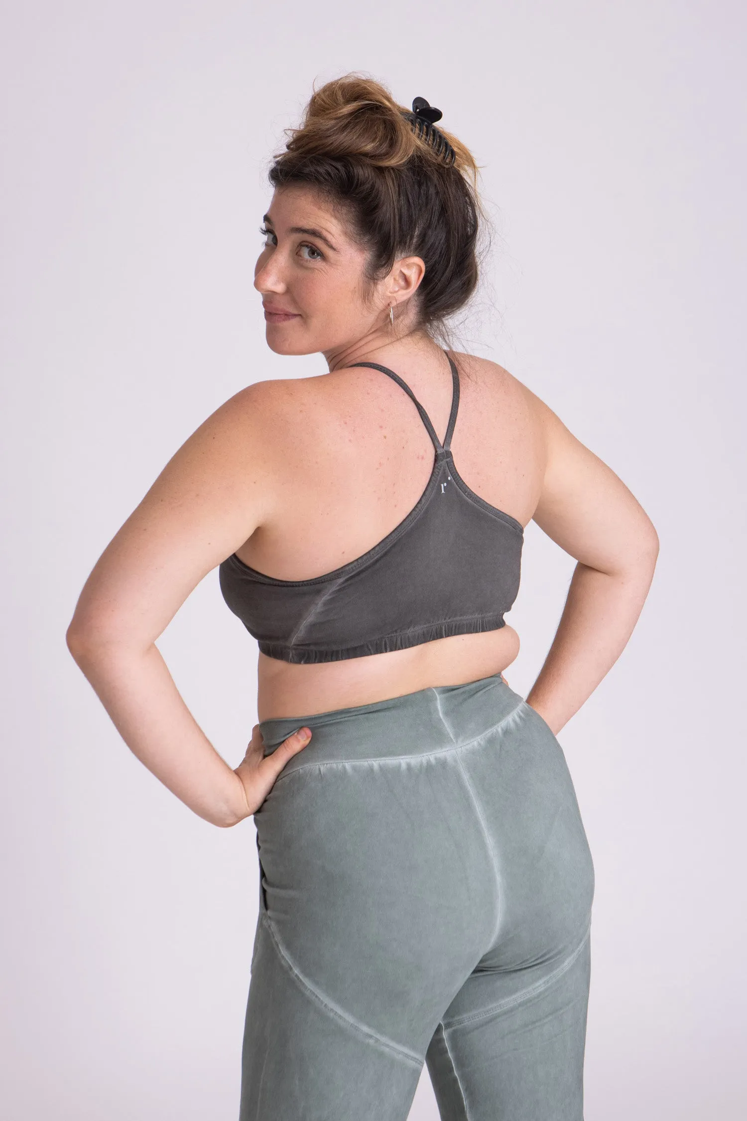 Stonewash Criss Cross Bra