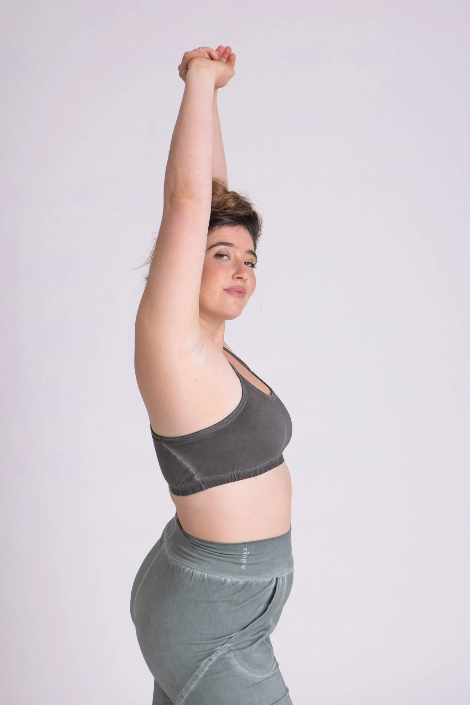 Stonewash Criss Cross Bra
