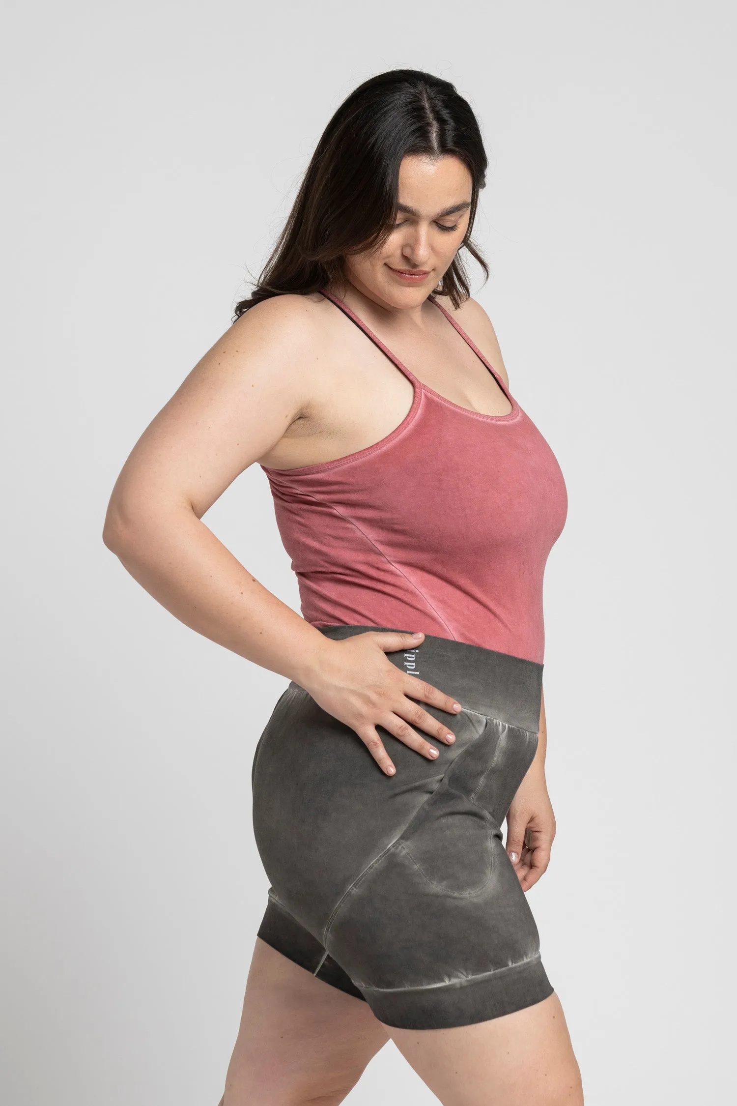 Stonewash Criss Cross Tank Top