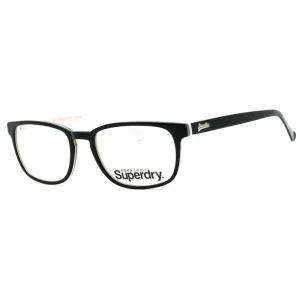 Superdry Women's Eyeglasses - Black/White Plastic Square Shape Frame | SDO-QUINN 104