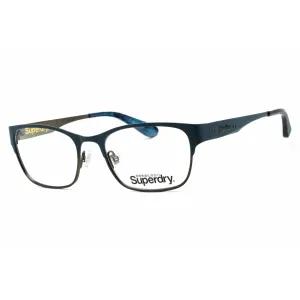 Superdry Women's Eyeglasses - Blue/Gunmetal Metal Cat Eye Full Rim Frame | SDO-MIA 006