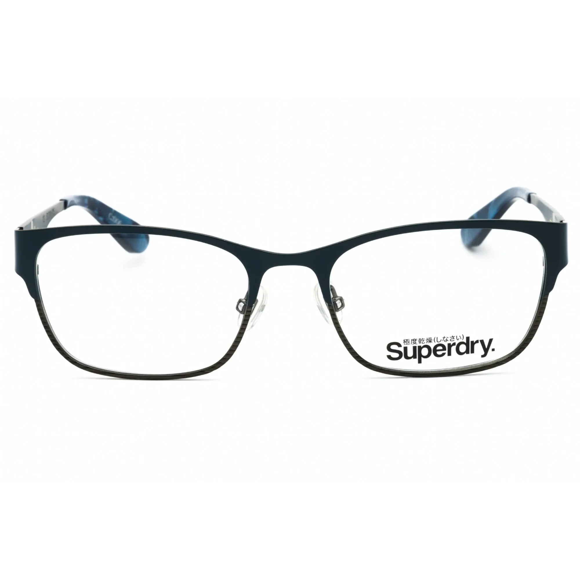 Superdry Women's Eyeglasses - Blue/Gunmetal Metal Cat Eye Full Rim Frame | SDO-MIA 006