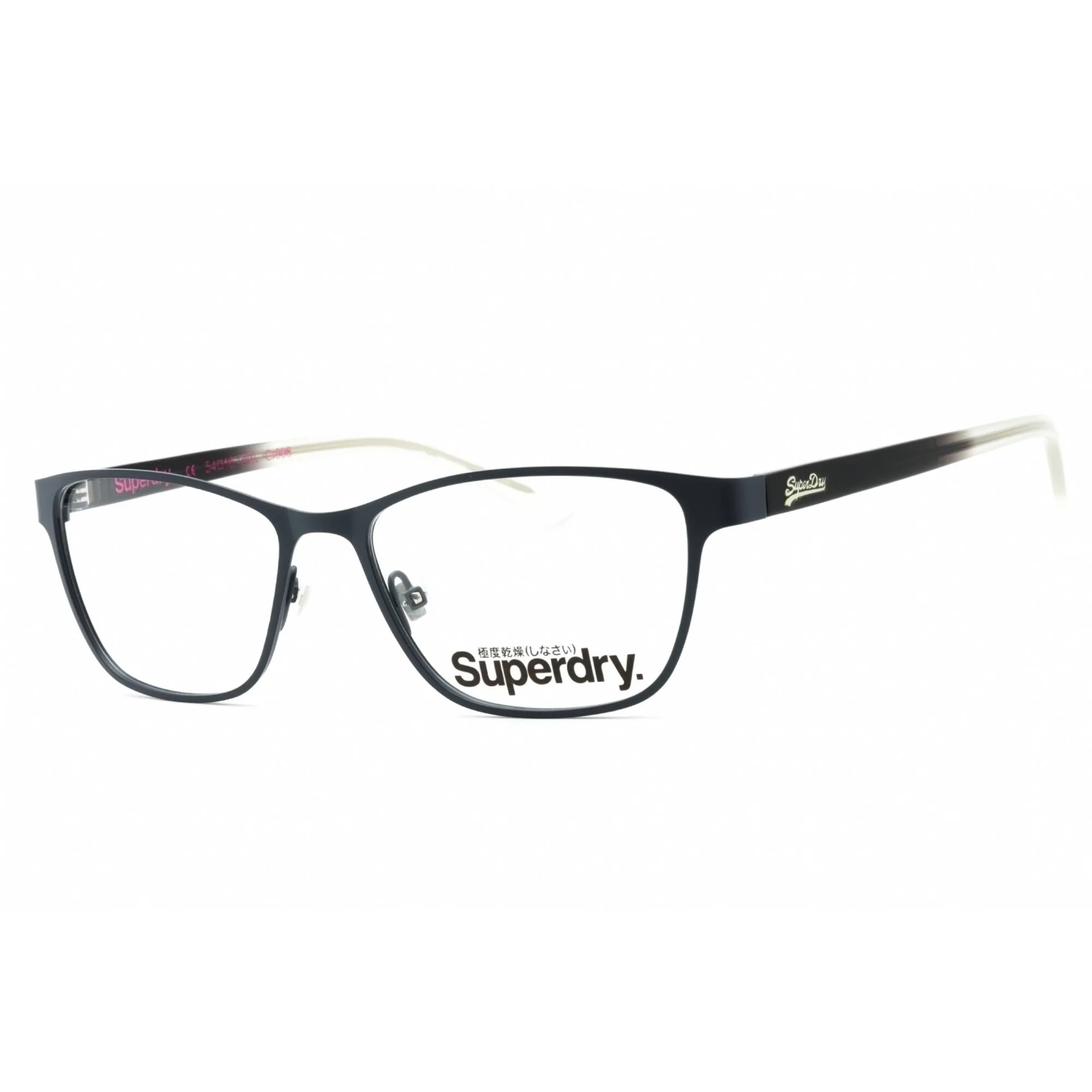 Superdry Women's Eyeglasses - Grey Black Metal Cat Eye Full Rim Frame | SDO-KENDAL 008
