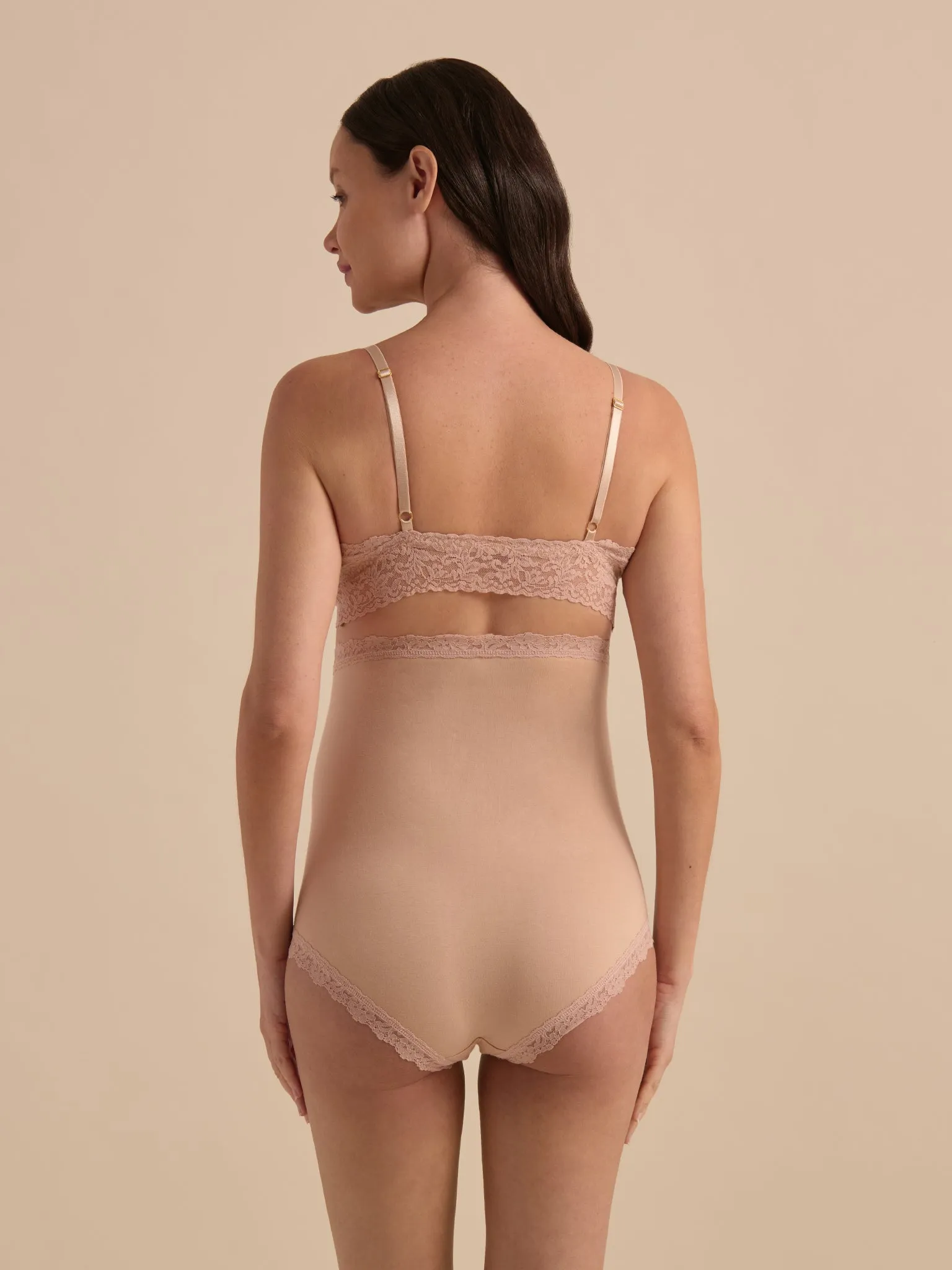 Supima Cotton® Maternity Over The Bump Boyshort Chai