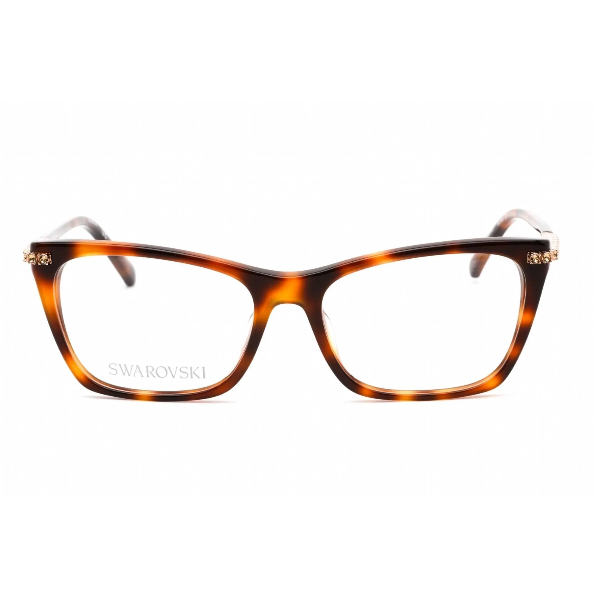 Swarovski Women's Eyeglasses - Butterfly Shape Dark Havana Plastic Frame | SK5426 052