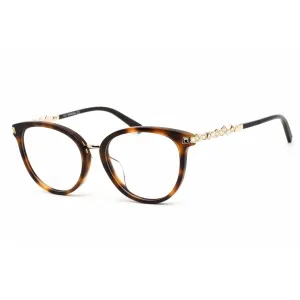 Swarovski Women's Eyeglasses - Dark Havana Plastic Rectangular Frame | SK5344-F 052