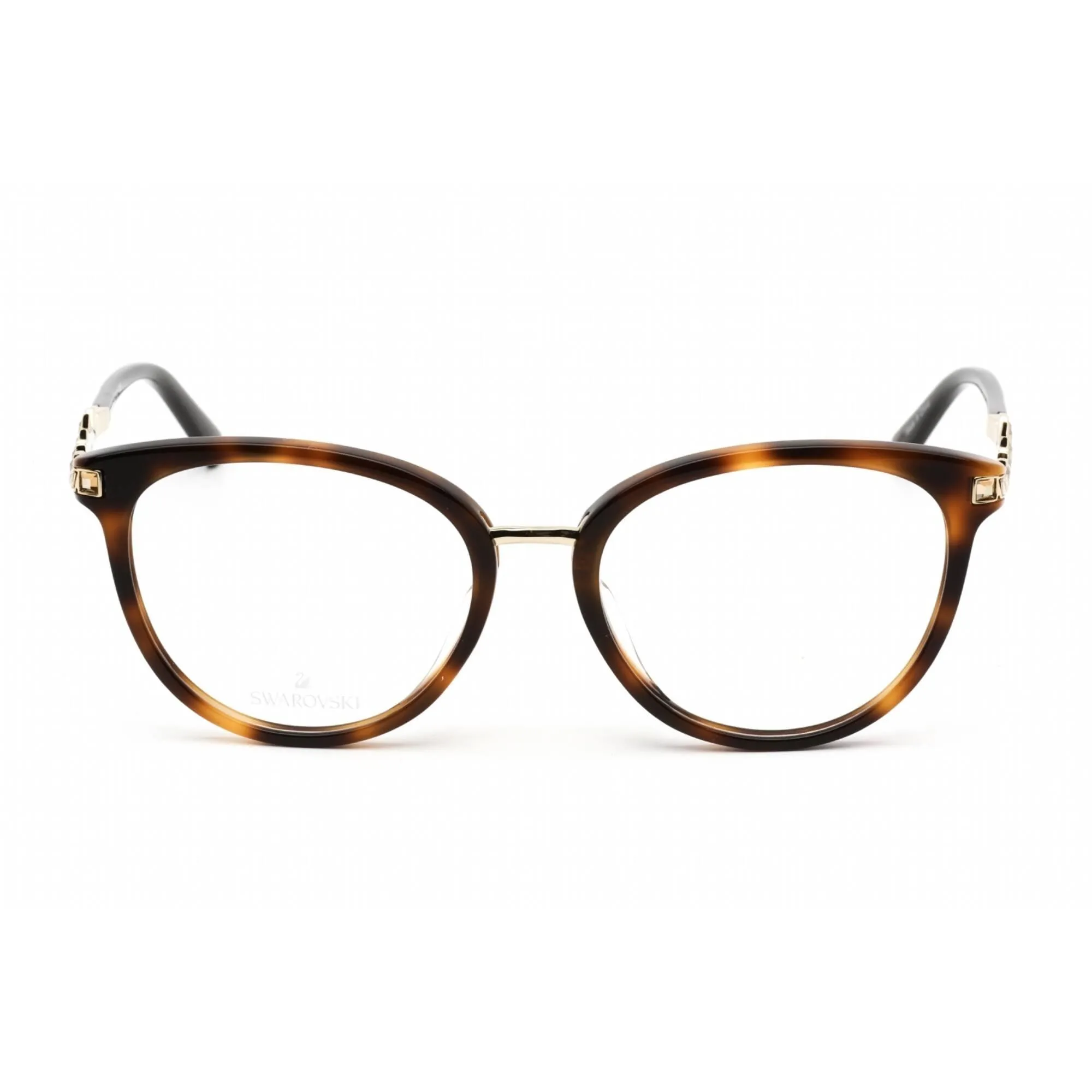 Swarovski Women's Eyeglasses - Dark Havana Plastic Rectangular Frame | SK5344-F 052