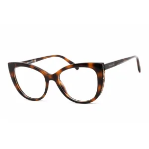 Swarovski Women's Eyeglasses - Full Rim Cat Eye Dark Havana Plastic Frame | SK5291 052