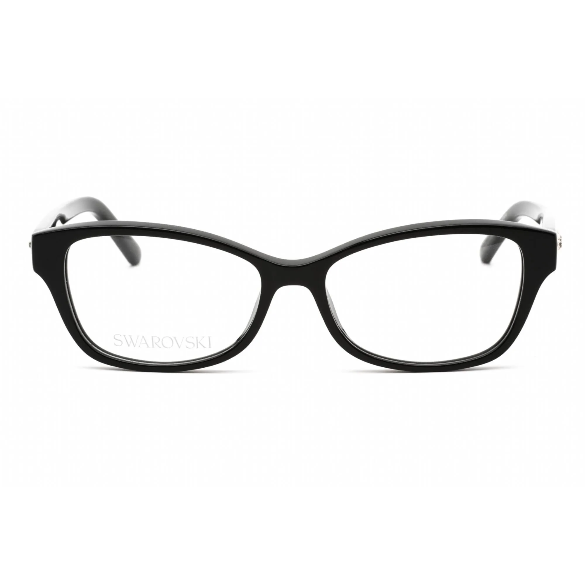 Swarovski Women's Eyeglasses - Full Rim Cat Eye Shiny Black Plastic Frame | SK5430 001