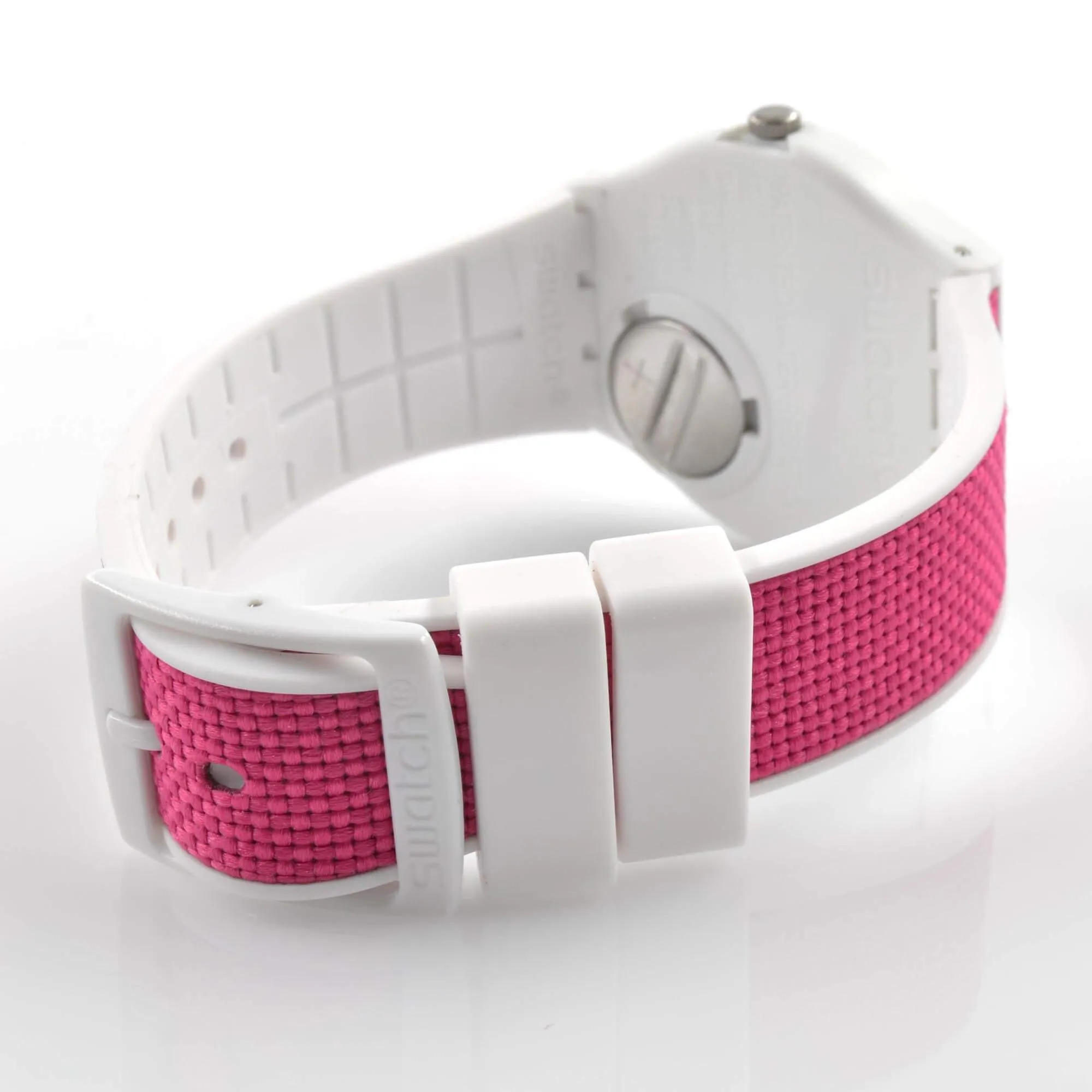 Swatch Women's Watch - Swatch Essentials Berry Light Quartz Pink Dial Strap | GW713