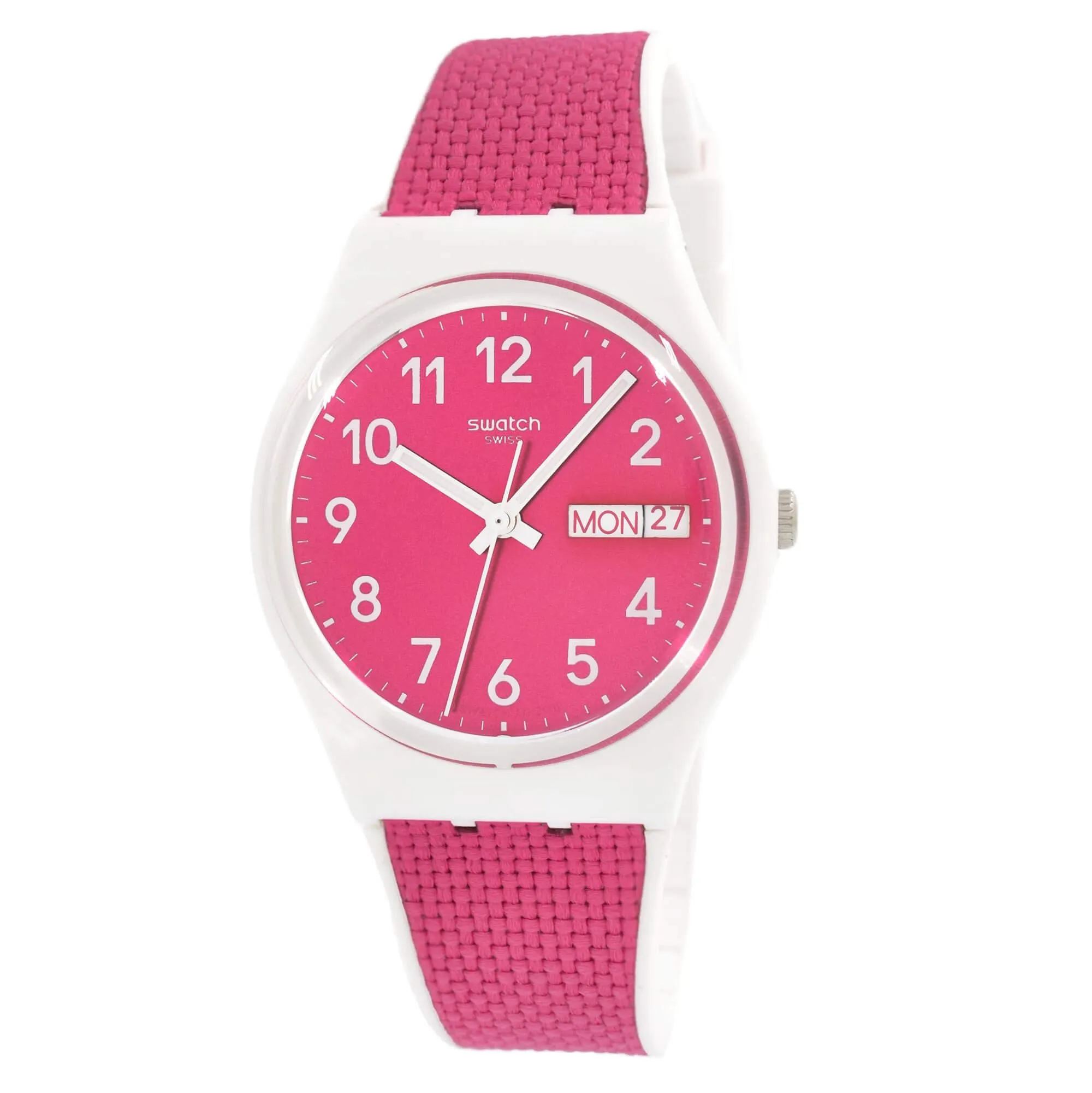 Swatch Women's Watch - Swatch Essentials Berry Light Quartz Pink Dial Strap | GW713