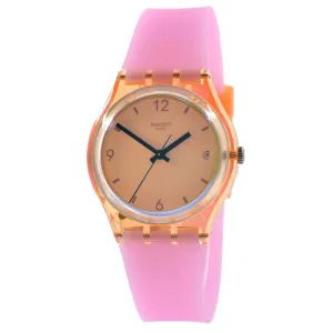 Swatch Women's Watch - The May Collection Coral Dreams Orange Dial Strap | SO28O401