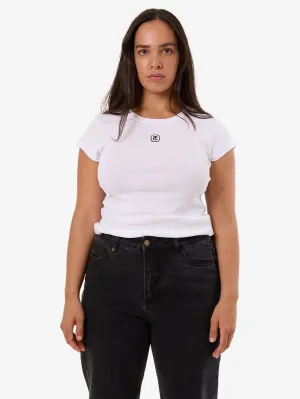 TC Foundation Cap Sleeve Tee - White