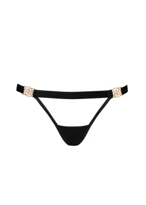 Thalia Open Back Panty (Black)
