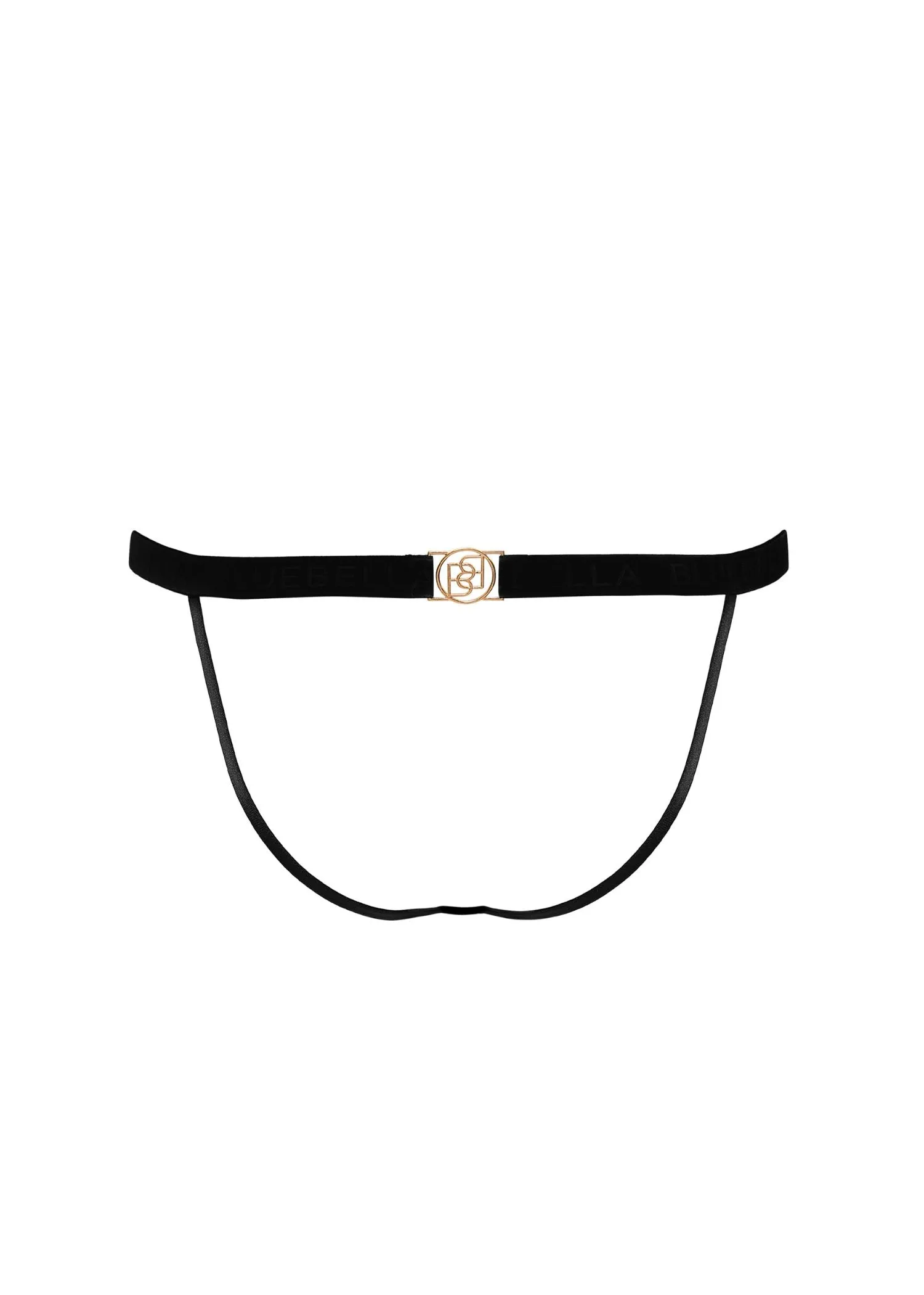 Thalia Open Back Panty (Black)