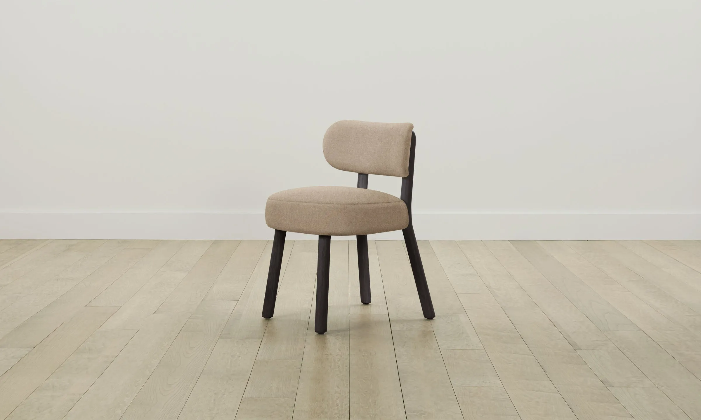 The Jane Dining Chair - Italian Brushed Wool Fox
