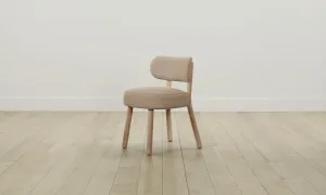 The Jane Dining Chair - Italian Brushed Wool Fox