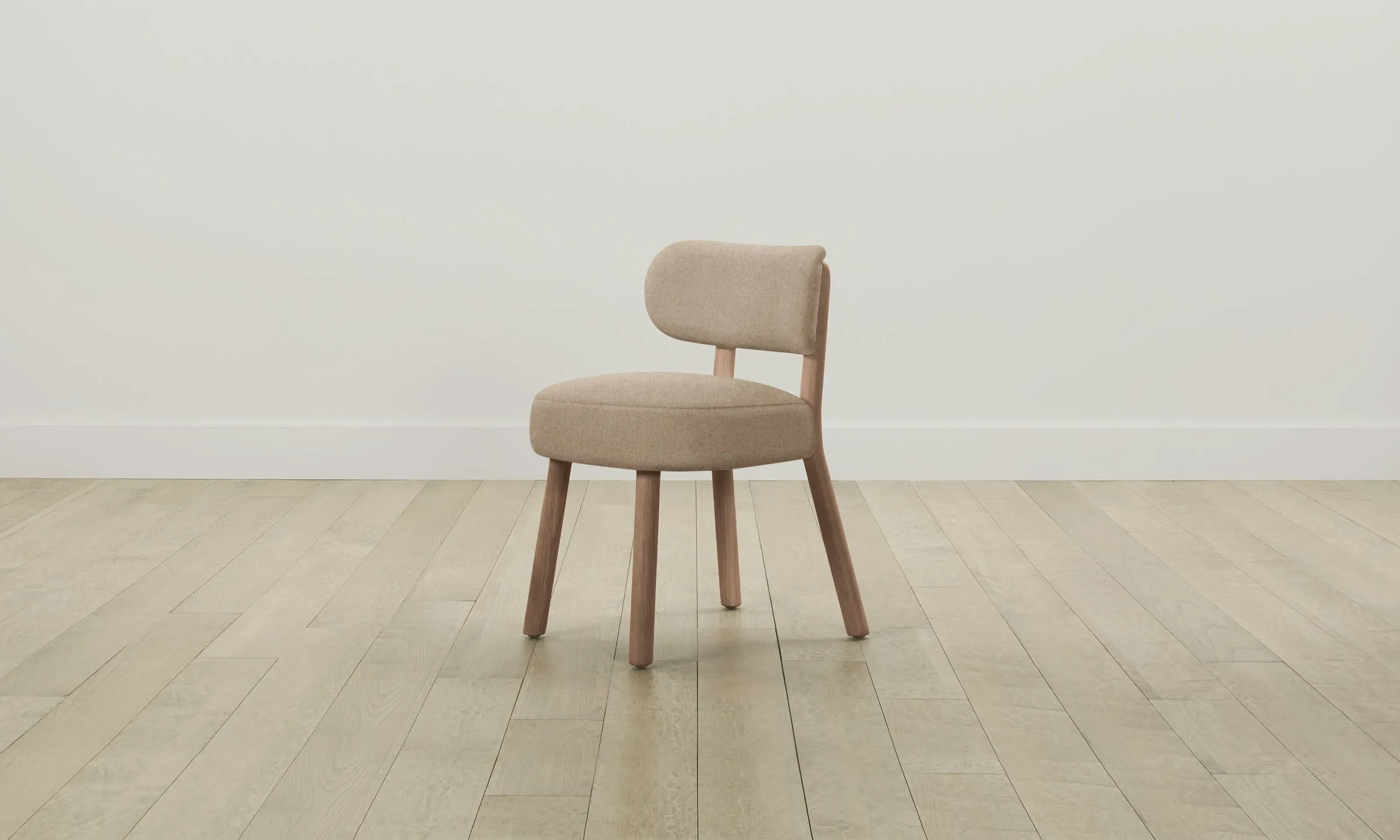 The Jane Dining Chair - Italian Brushed Wool Fox