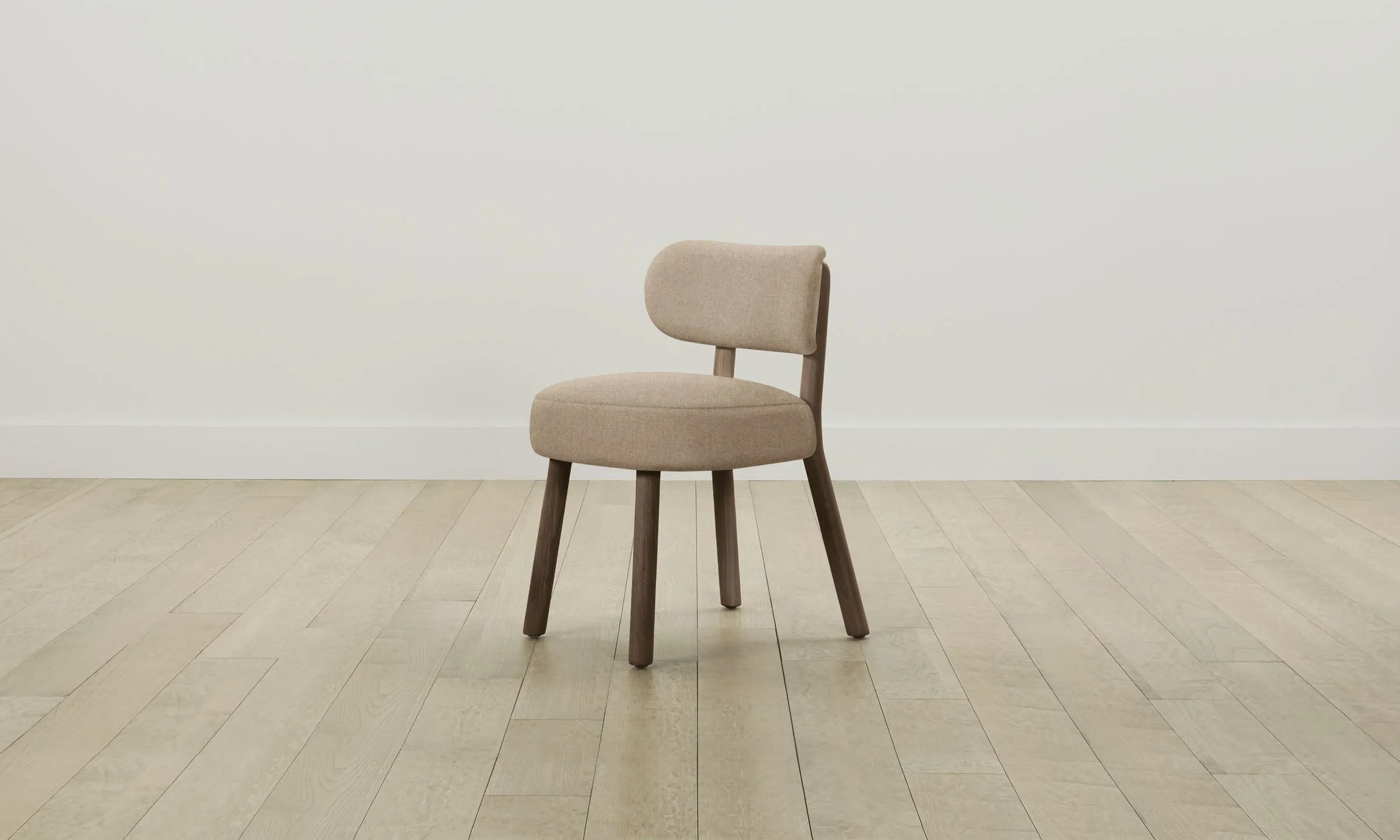 The Jane Dining Chair - Italian Brushed Wool Fox