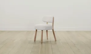 The Jane Dining Chair - Italian Brushed Wool Vanilla