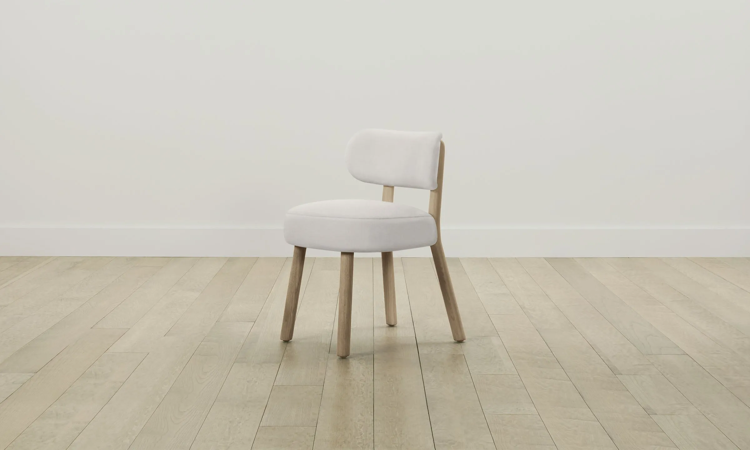 The Jane Dining Chair - Italian Brushed Wool Vanilla