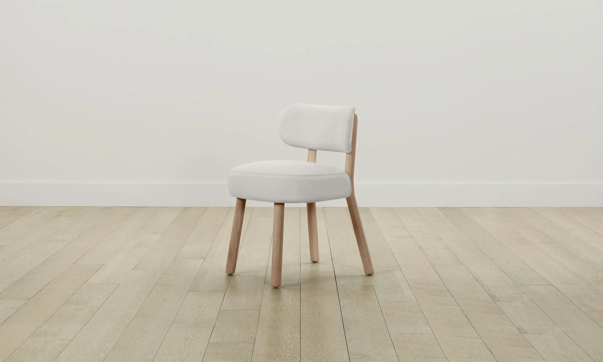 The Jane Dining Chair - Italian Brushed Wool Vanilla