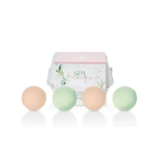 The Kind Edit Spa Botanique Bath Fizzer 4pk Pink