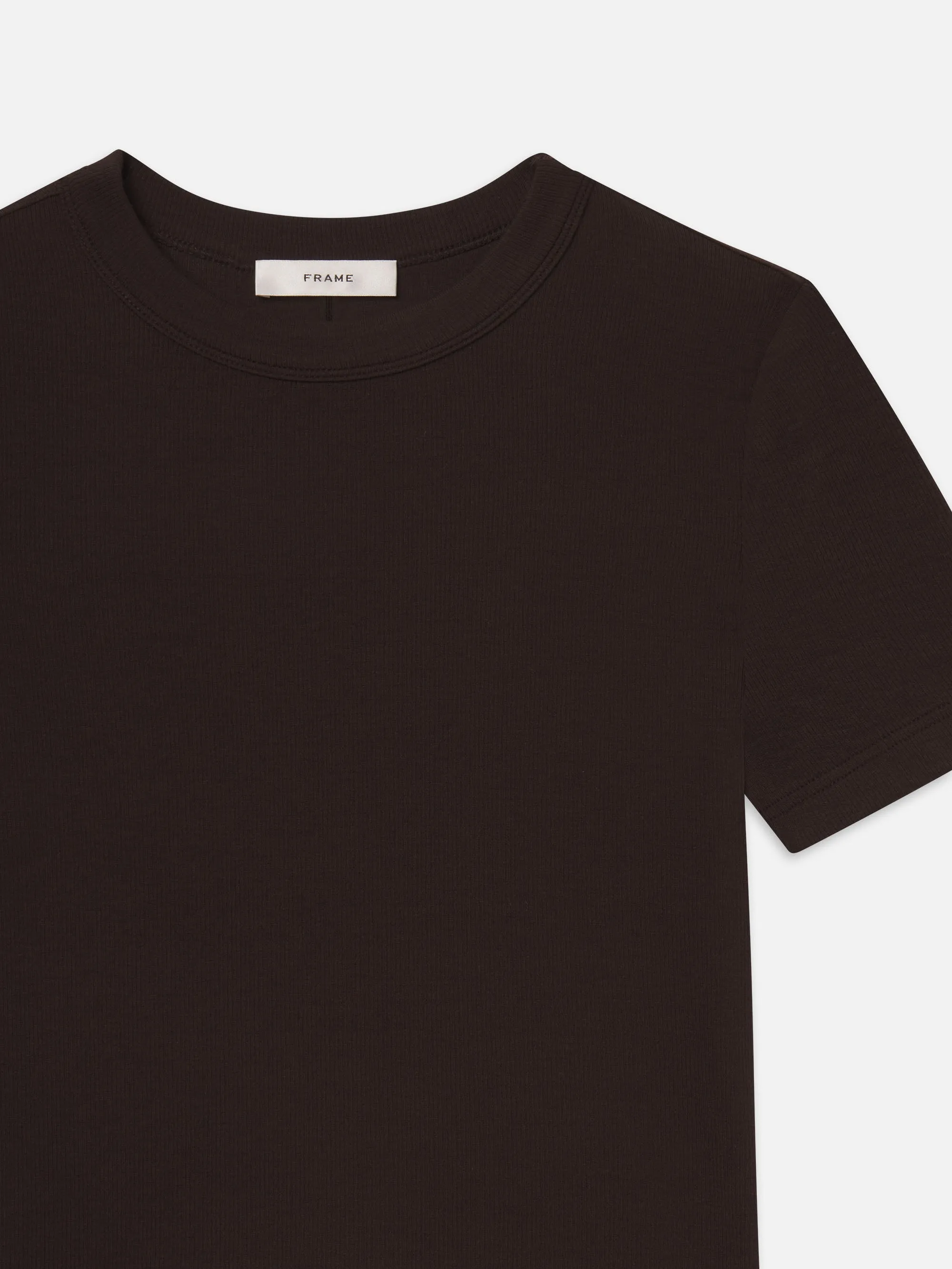 The Rib Baby Tee -- Espresso