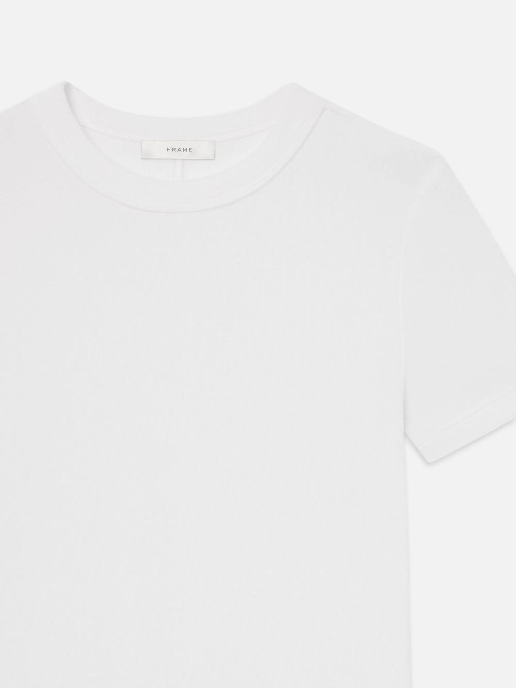 The Rib Baby Tee -- White