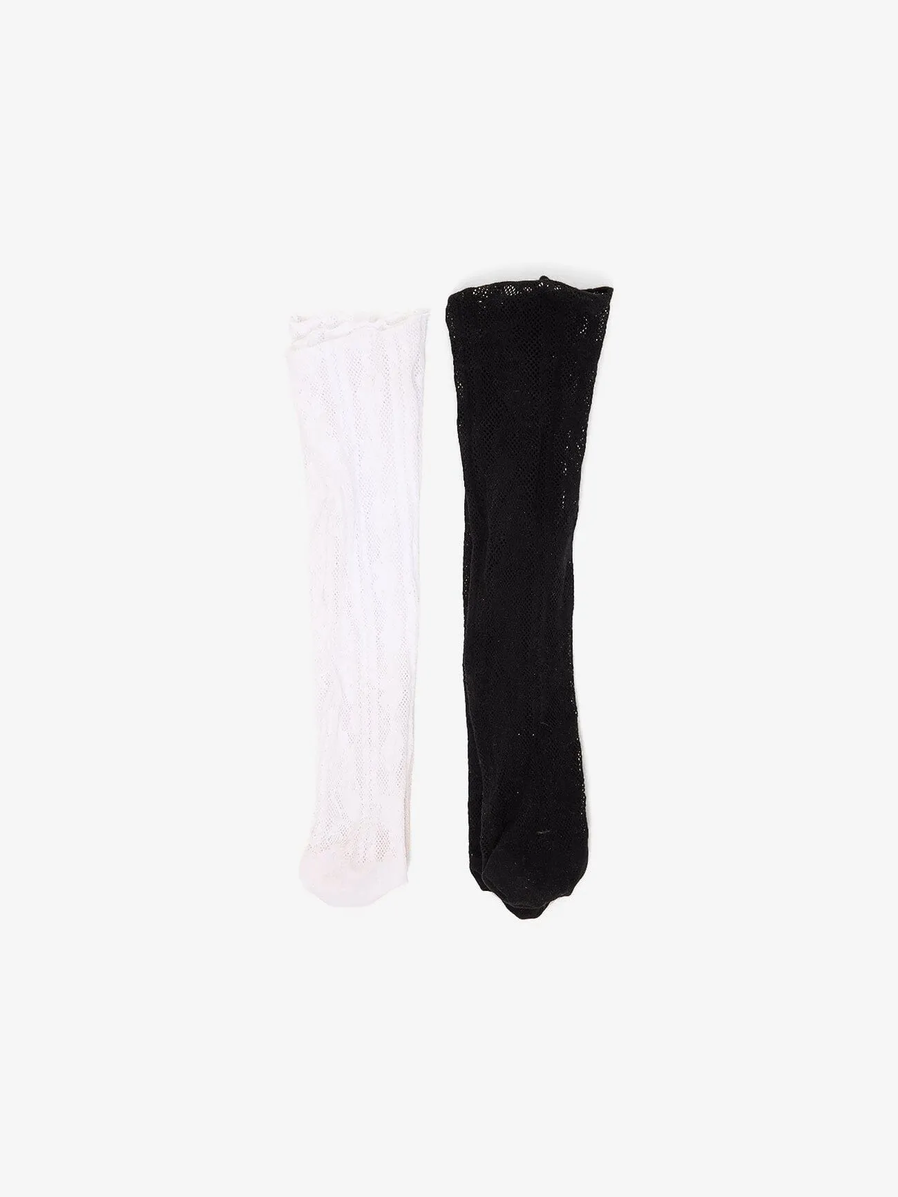 Thrills 2 Pack Lace Sock - White - Black