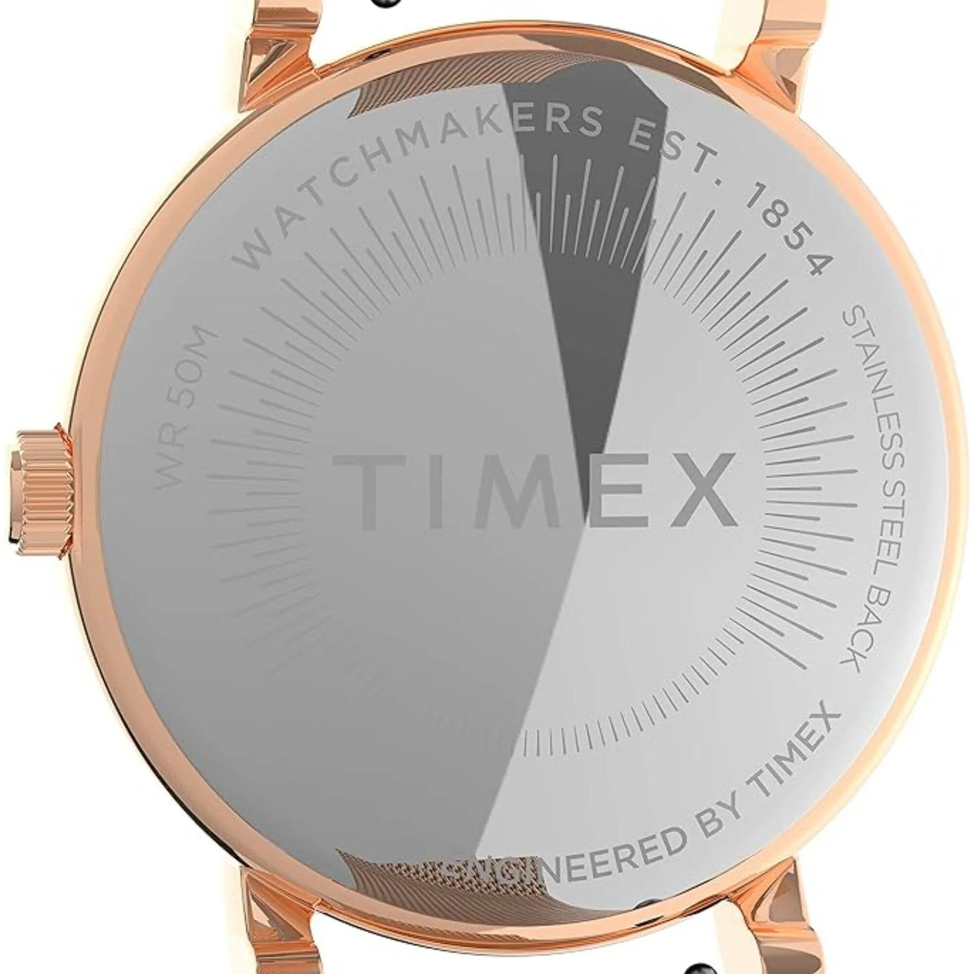 Timex Women's Watch - Crystal Opulence Rose Gold Steel Mesh Bracelet | TW2V31200VQ